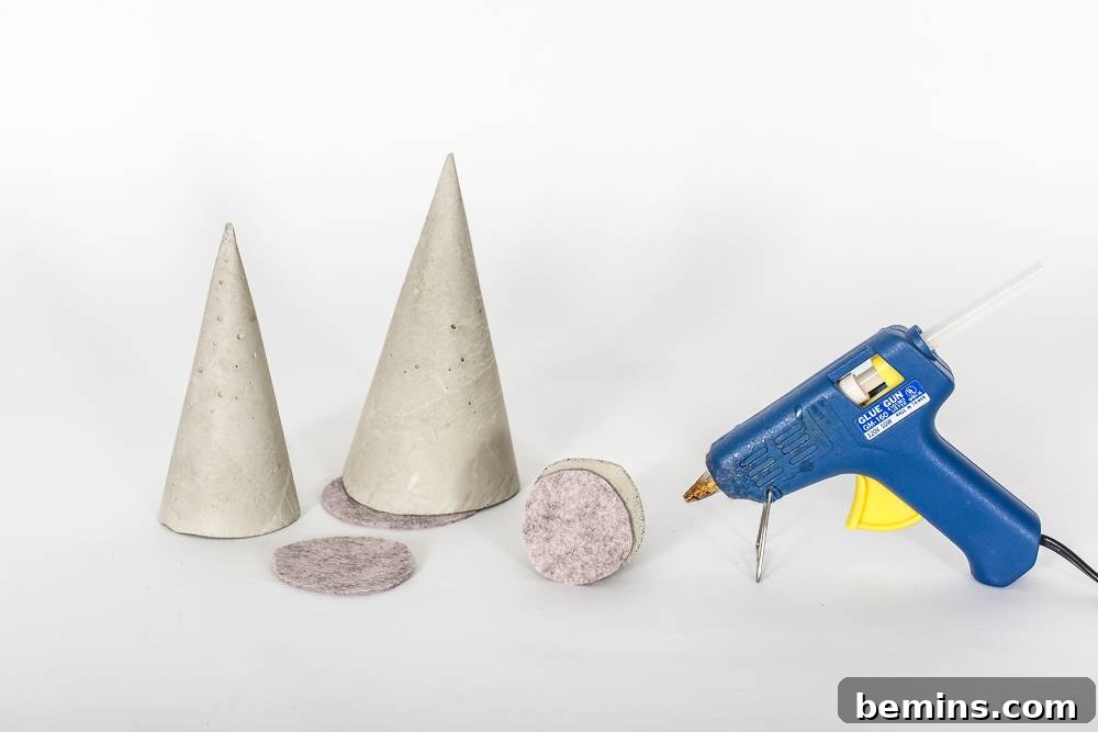 Crafting Miniature Concrete Christmas Trees: A DIY Holiday Project 9 DIY Cement Christmas Trees