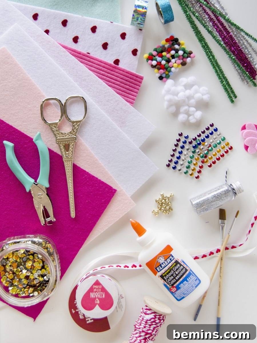 Materials needed to make ugly sweater Christmas garland