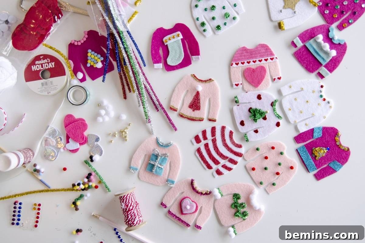 Making tiny ugly sweaters