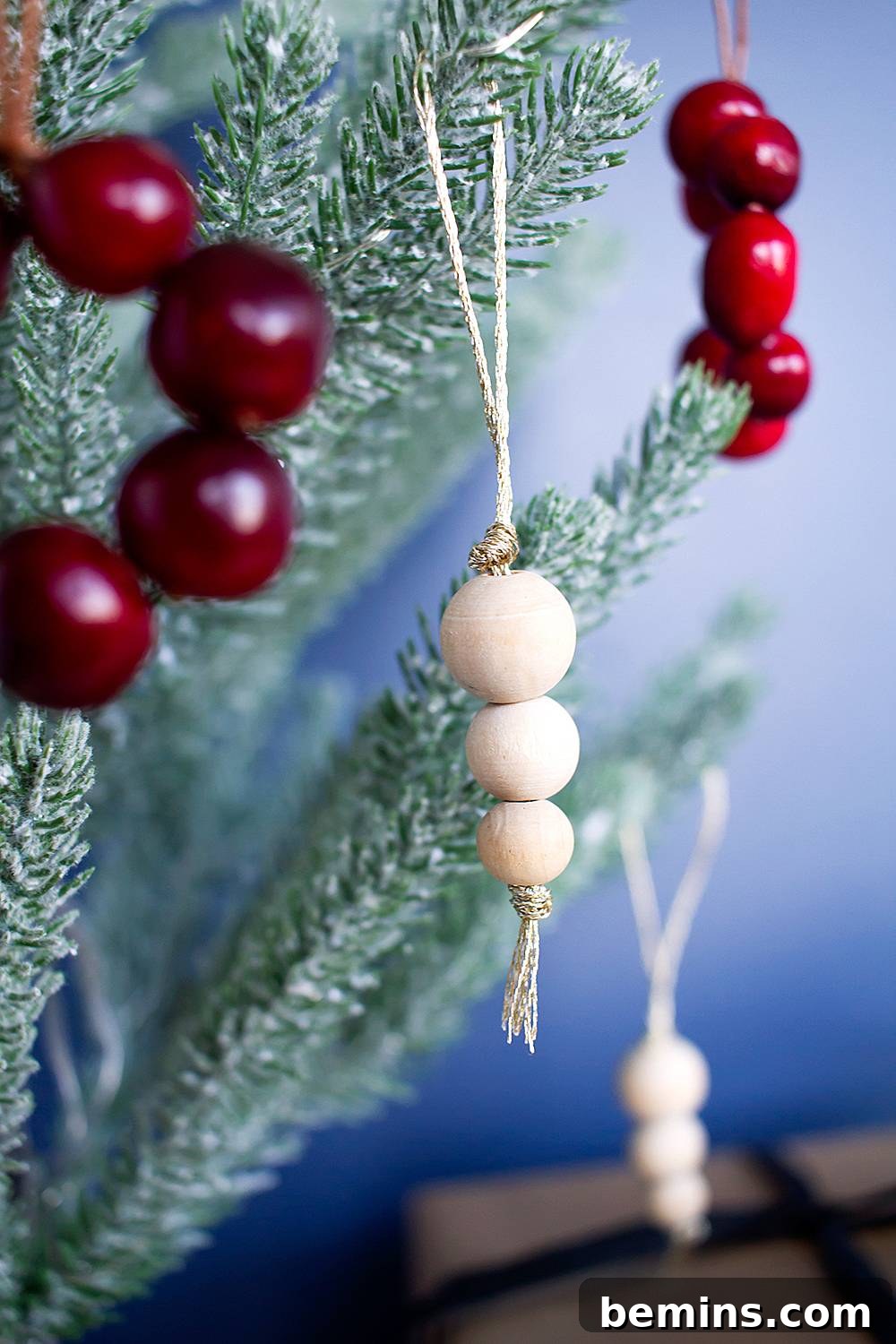 DIY Wood Bead Ornament