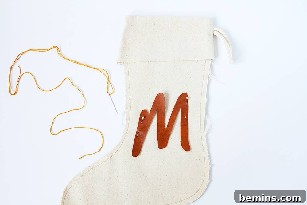 DIY Modern Stockings with Leather