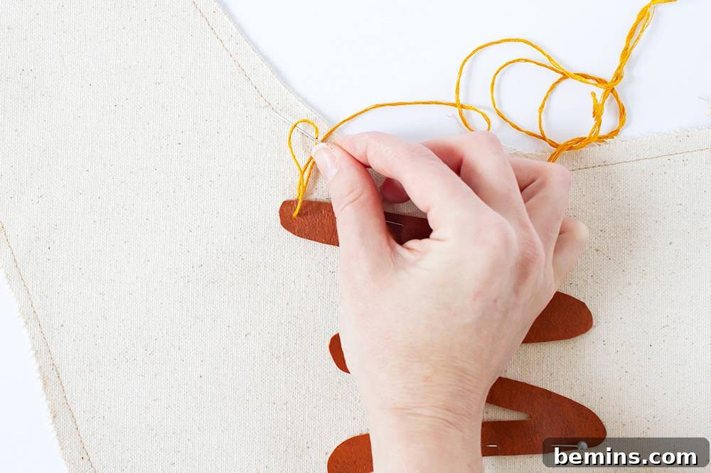 DIY Modern Stockings with Leather