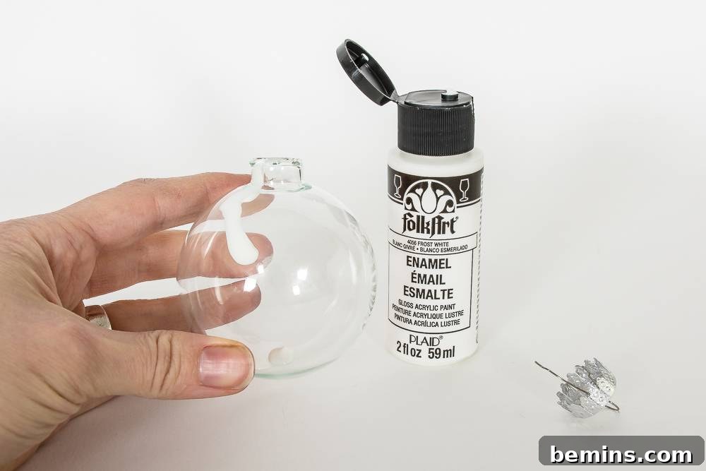 Painting the ornaments