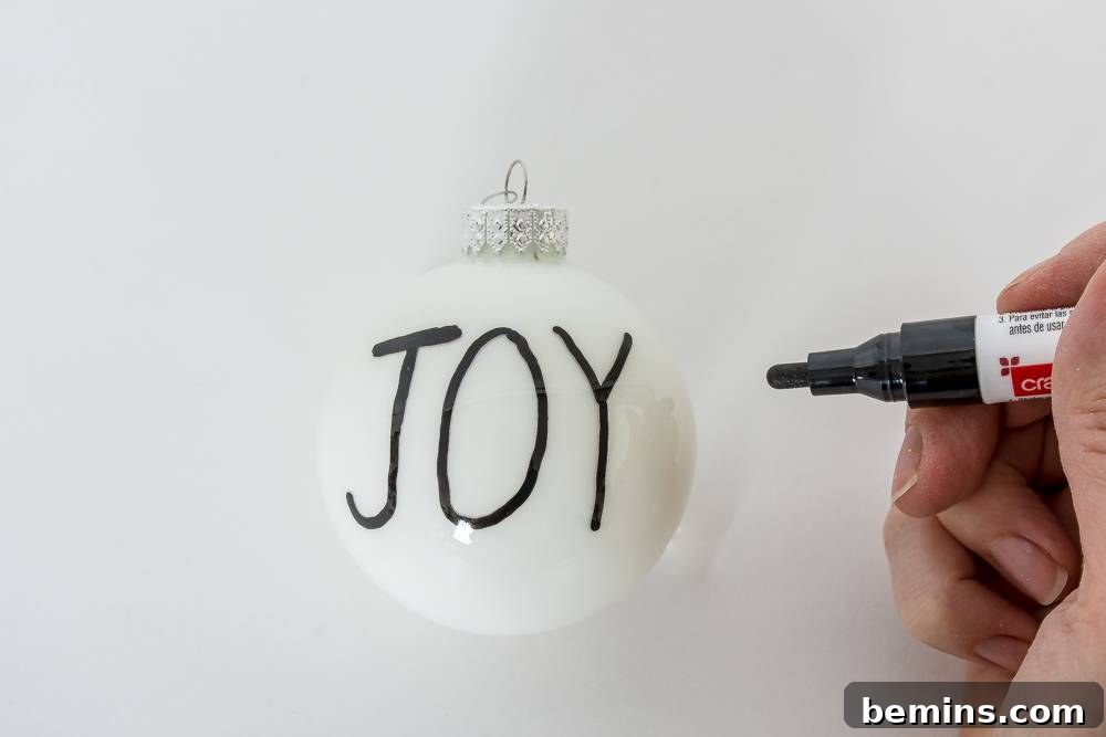 Lettered ornament