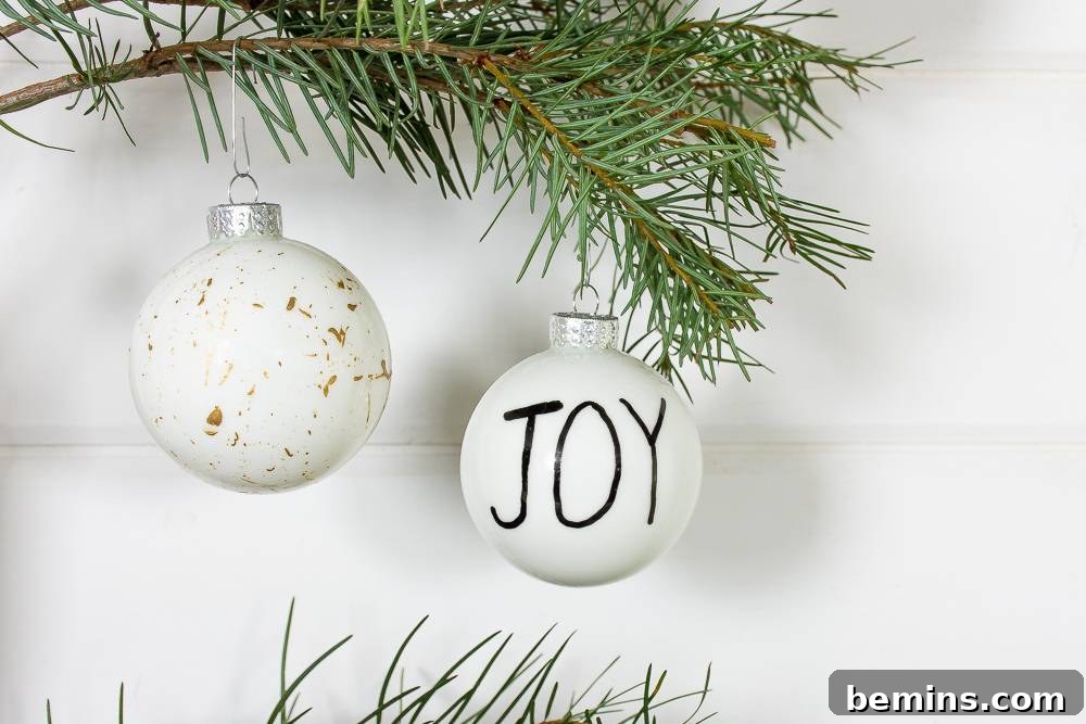 Scandi-style Christmas ornaments
