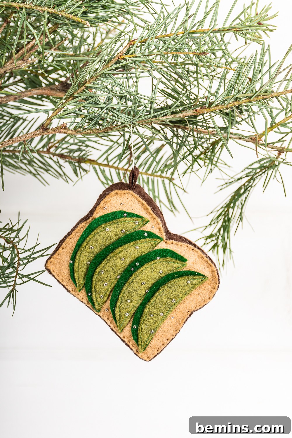 Felt Avocado Toast Ornament: A Foodie Festive DIY 2 DIY avocado toast Christmas ornament