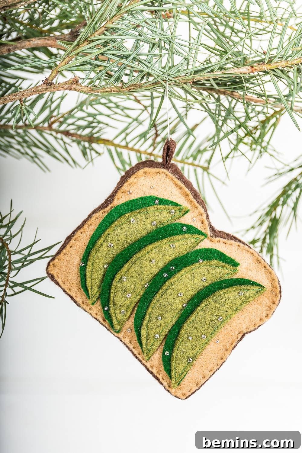 Felt Avocado Toast Ornament: A Foodie Festive DIY 12 DIY avocado toast Christmas ornament
