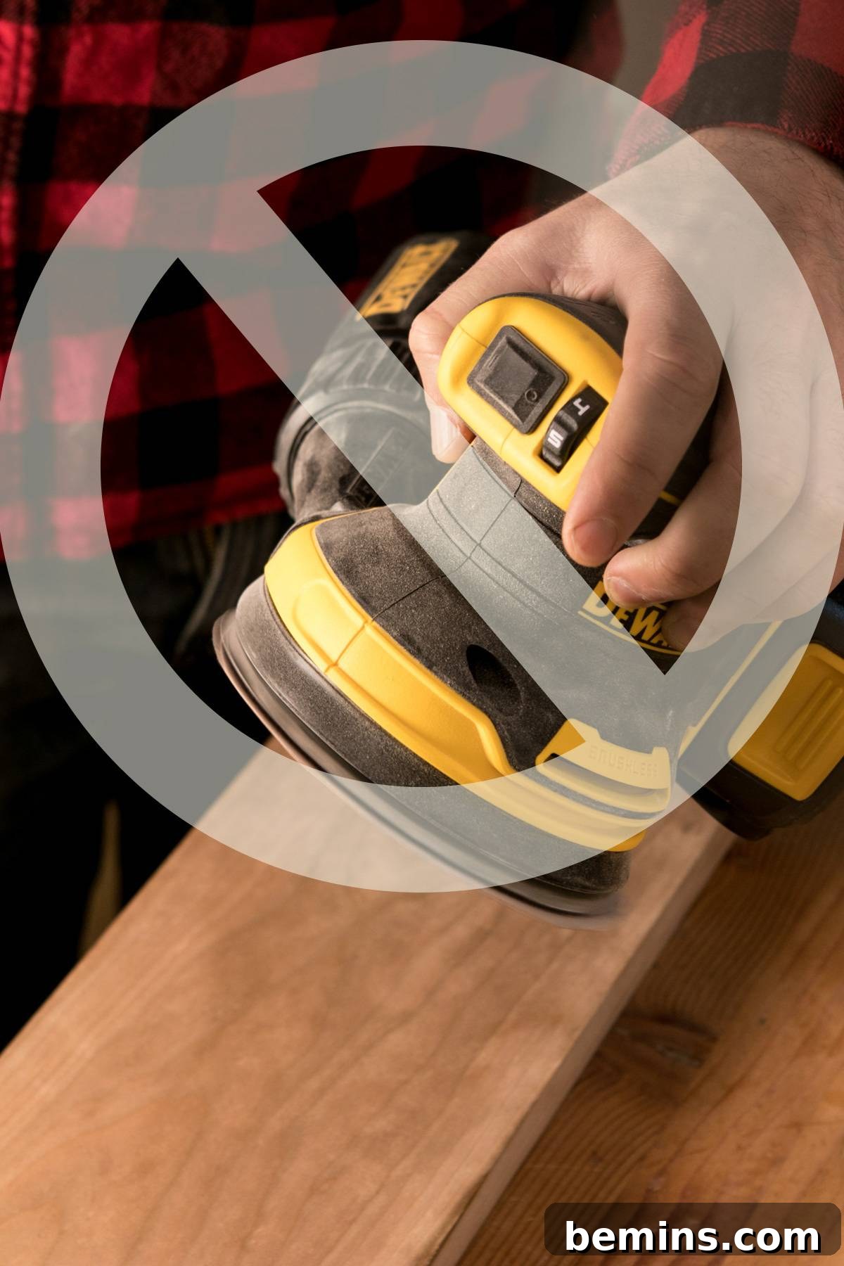 Light Touch: Let the Sander Do the Work, Avoid Excessive Pressure