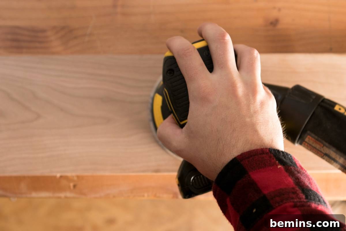 Keep It Flat: Avoid Tilting the Sander to Prevent Uneven Surfaces