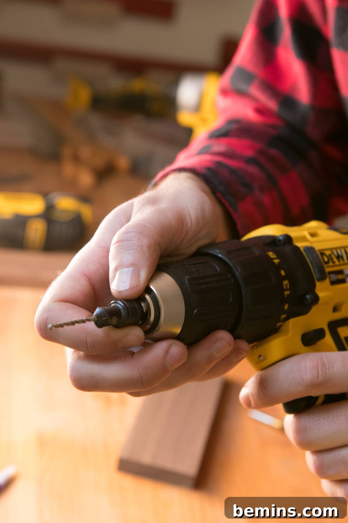 Marking the Center Points for Drilling