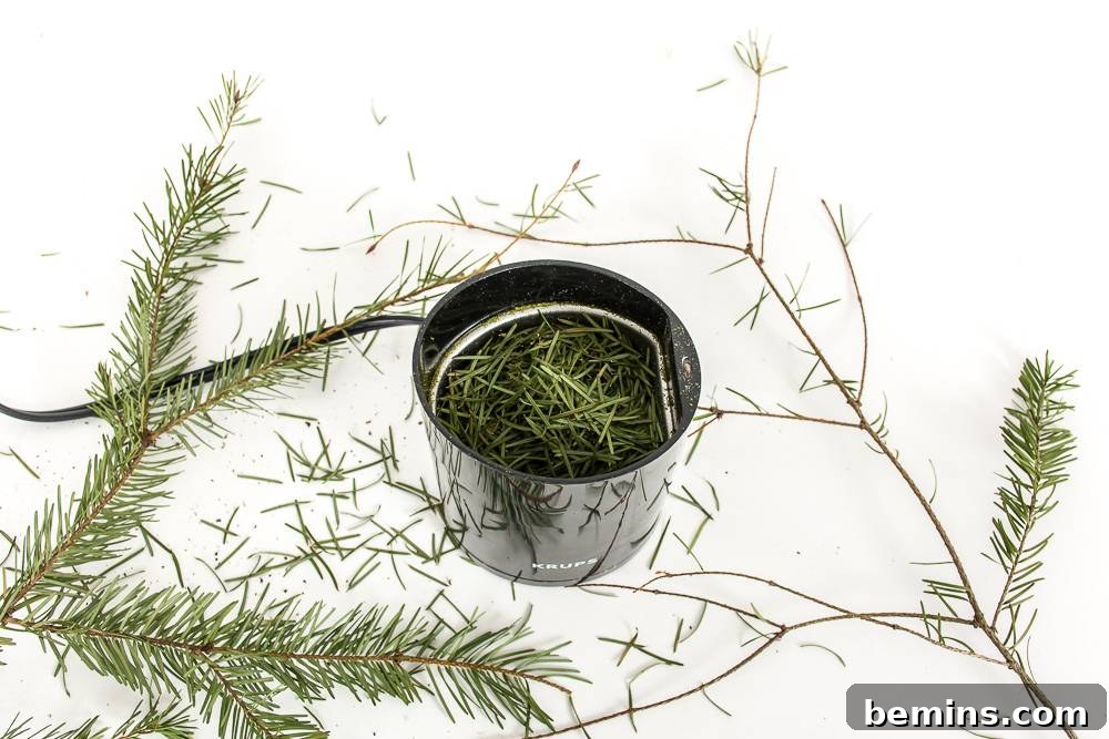 Christmas tree needles