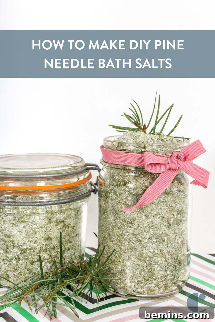Pine bath salts