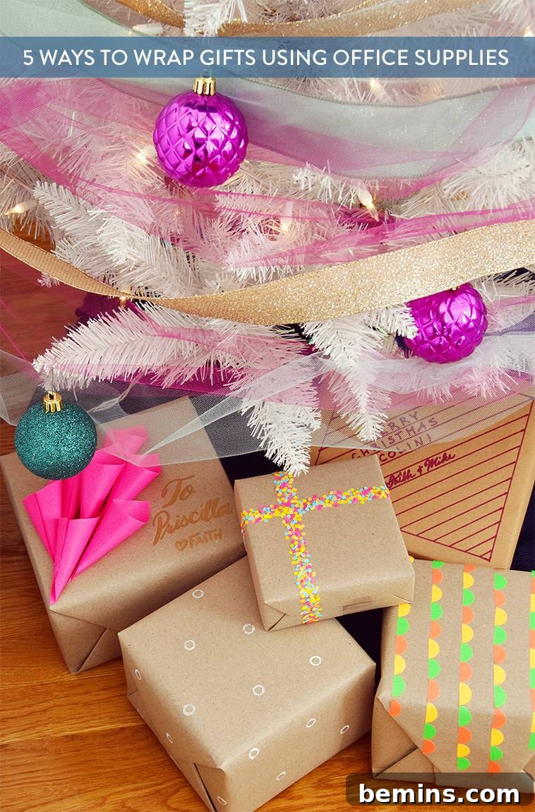 Inspiring DIY Gift Wrapping Ideas with Office Essentials
