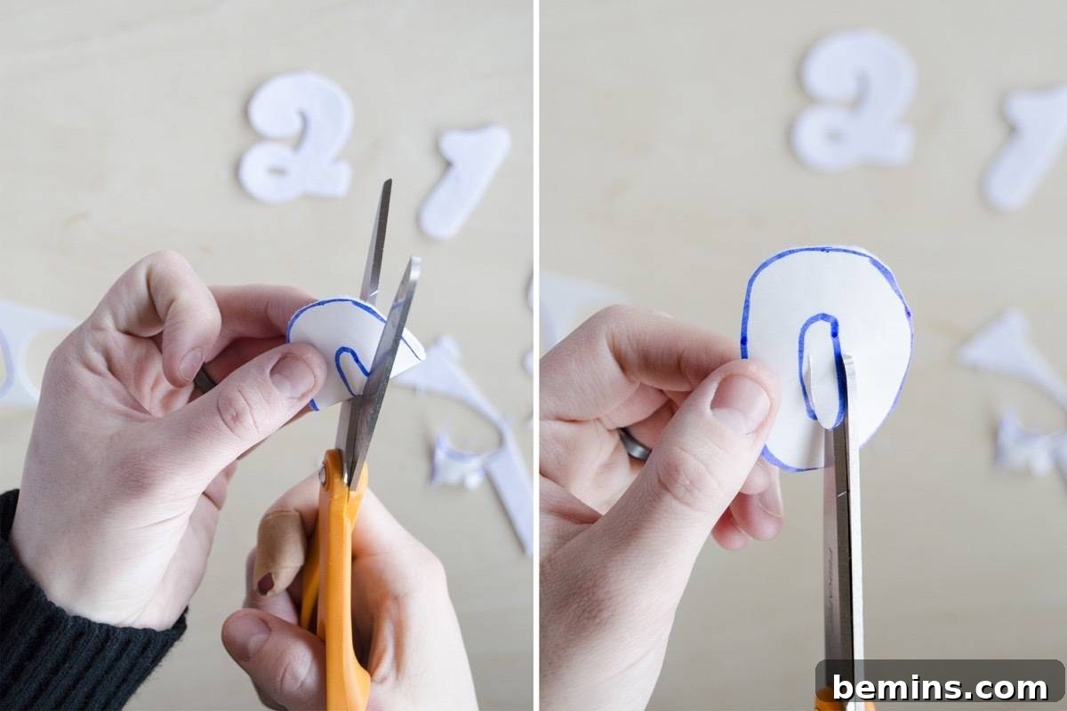 Crafting Your Vision: A DIY Inspiration Banner for the New Year 5 Cut Out Felt Shapes