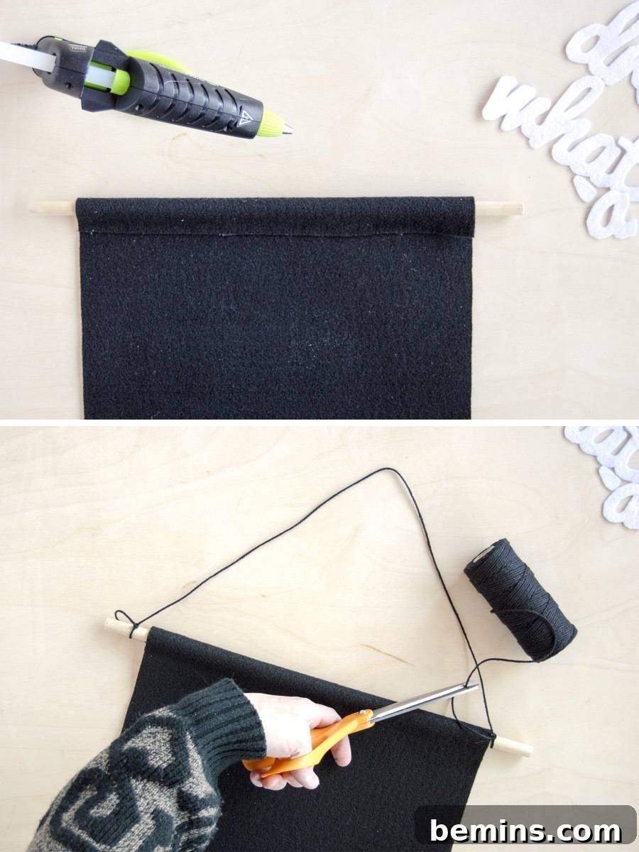 Crafting Your Vision: A DIY Inspiration Banner for the New Year 8 Finished Banner Base Shape