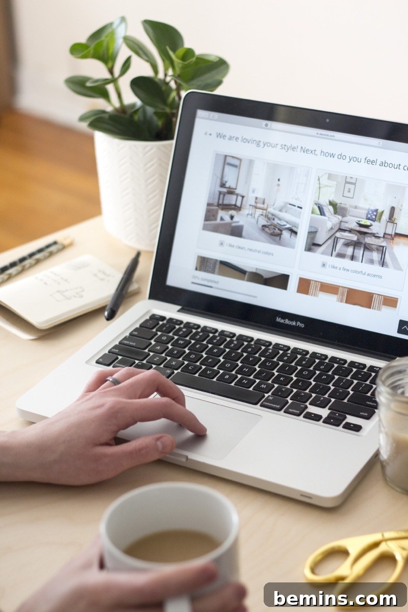 Interior design style quiz
