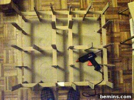 Making Furniture from Cardboard: A DIY Guide 9 Attaching the Back Profile