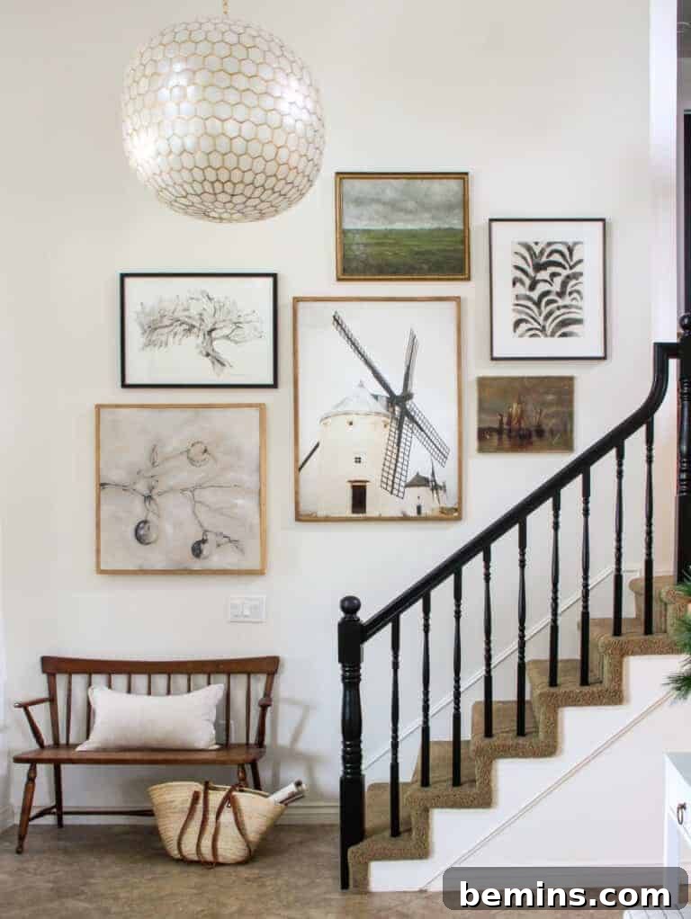 Perfect staircase gallery from Wildflower Home. 