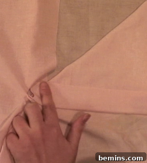 Folding fabric for the front flap.