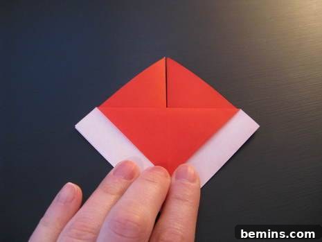 Making paper artwork origami