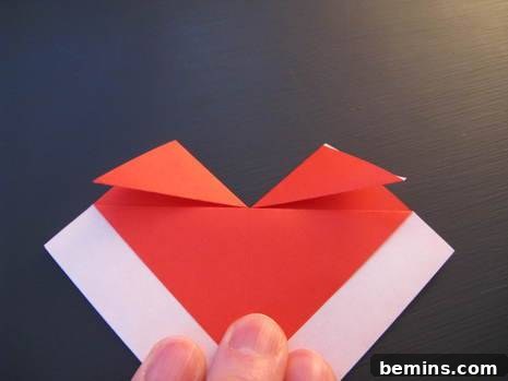 Origami heart envelope DIY