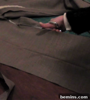 Sewing the perimeter of the fabric rectangles.