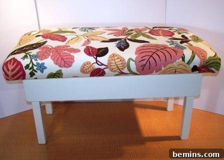 Another angle showing the fabric being stapled securely.