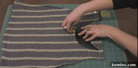 Cutting the Brim Fabric