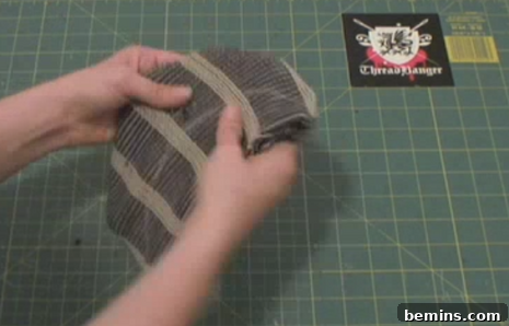Inserting the Cardboard Brim - Step 2