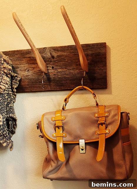 Showcasing the completed DIY recycled book handbag
