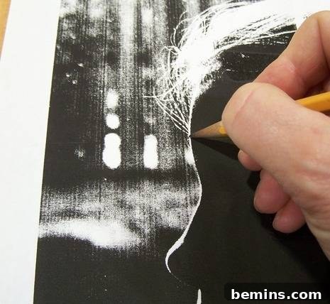 Cutting Out Fabric Silhouette