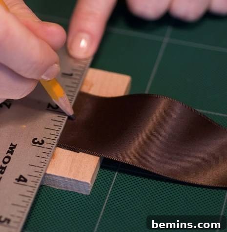 Marking the center point for the grommet