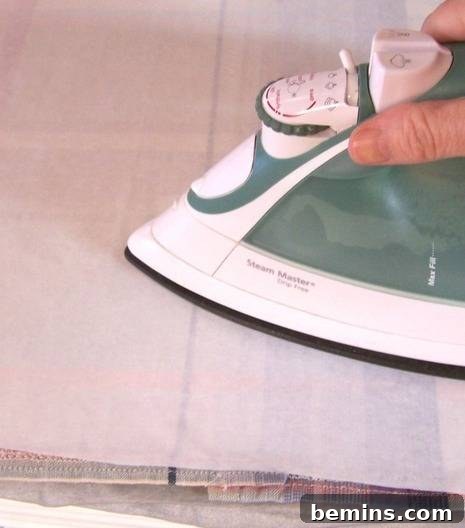 Applying Heat N Bond to the Patch