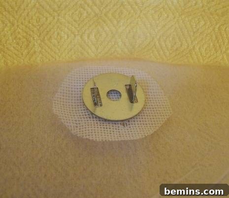 Placemat Laptop Sleeve: A DIY Project 12 Attaching Magnetic Snap to Flap