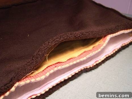 Placemat Laptop Sleeve: A DIY Project 17 Assembling Laptop Cover and Lining