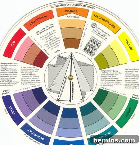 Color Palette of the Heart 4 A pyramid visually placed within a color wheel, likely representing different color values or intensities.