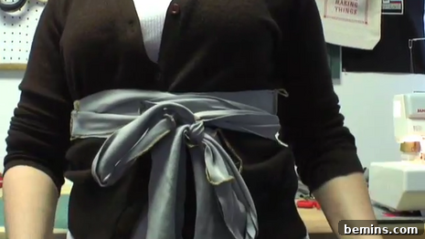 The completed sash