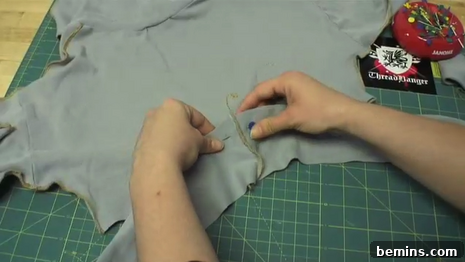 From Turtleneck to Trendy: DIY Shrug Transformation 15 Pin the sash to the back of the shrug