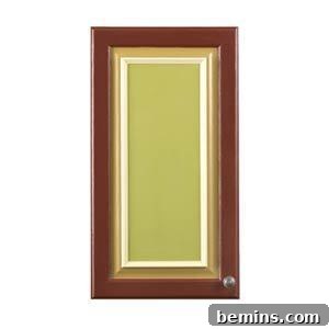 Cabinet with molding and paint