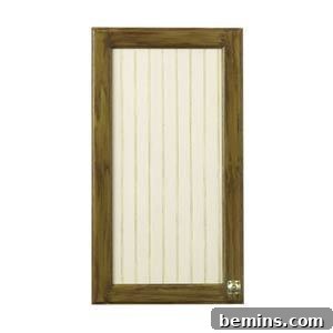 Cabinet with beadboard panel