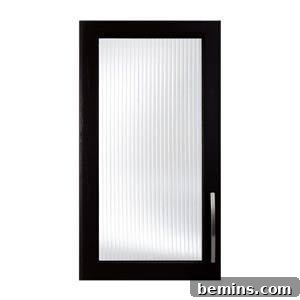 Cabinet with glass panel