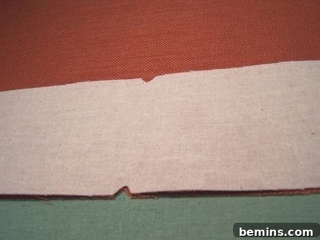 Aligning and Pinning Fabric for Seat Cushions