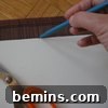 Cutting the placemats to size
