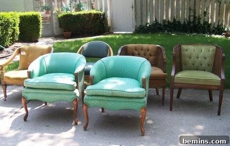 Paired upholstered chairs