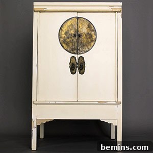 Armoire transformed into a drinks cabinet