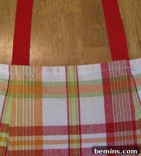 Attaching Ribbon Ties at Top