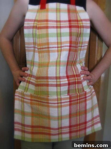 Finished DIY Apron