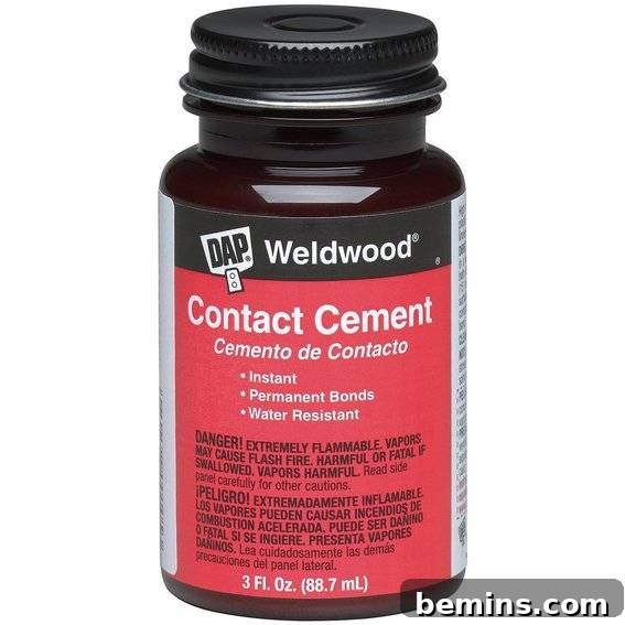 Image of contact cement container.