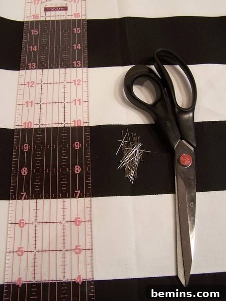 Materials for Sewing Chevron Fabric