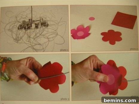 DIY Paper Flower Lampshade: The Finished Product